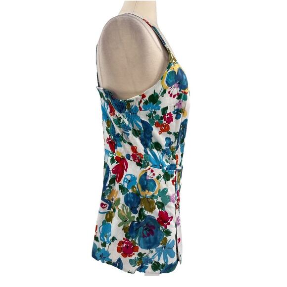 Vtg 60s 1960s Peter Pan Sun Blazers Mod Pinup Bright Floral Playsuit Swimsuit 16 - Picture 7 of 16